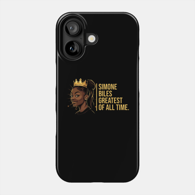 Simone Biles, The Greatest of All Time Phone Case by UrbanLifeApparel