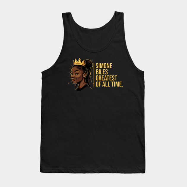 Simone Biles, The Greatest of All Time Tank Top by UrbanLifeApparel