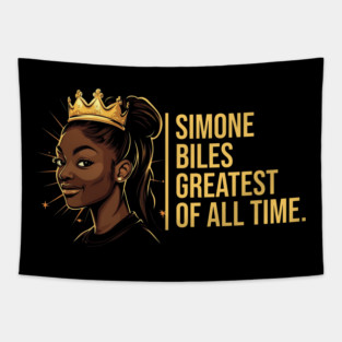 Simone Biles, The Greatest of All Time Tapestry