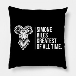 Simone Biles, The GOAT, The Greatest of All Time Pillow