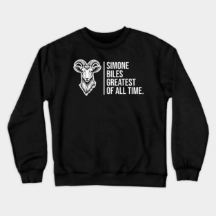 Simone Biles, The GOAT, The Greatest of All Time Crewneck Sweatshirt