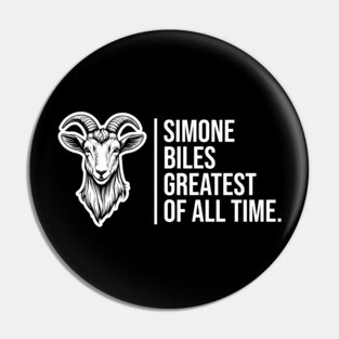 Simone Biles, The GOAT, The Greatest of All Time Pin