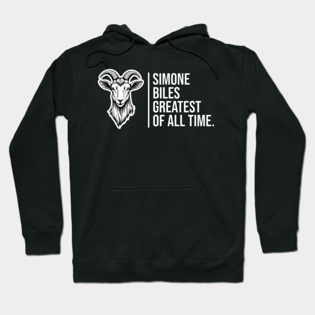 Simone Biles, The GOAT, The Greatest of All Time Hoodie by UrbanLifeApparel