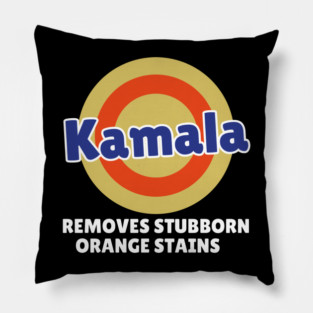 Kamala Removes Stubborn Orange Stains, Kamala Harris 2024 Pillow