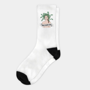 Bad Hair Day Sarcastic Funny Quote Socks