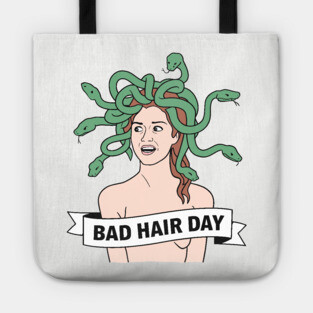 Bad Hair Day Sarcastic Funny Quote Tote