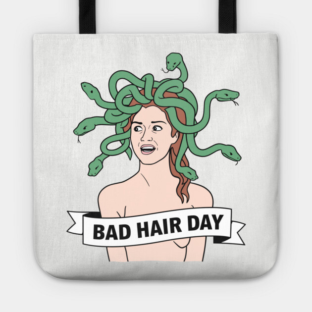 Bad Hair Day Sarcastic Funny Quote Tote by Anticorporati