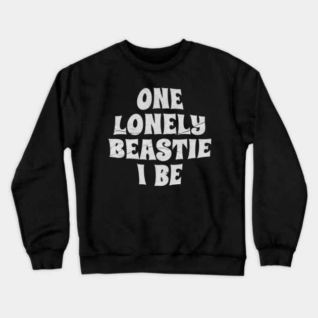 One Lonely Beastie I Be Hip-Hop Crewneck Sweatshirt by Kahfirabu