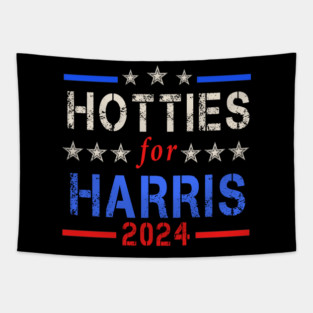 Hotties For Harris Funny Tees Tapestry