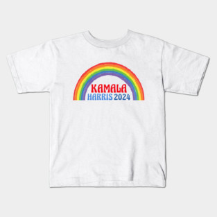Kamala Harris Rainbow Kids T-Shirt