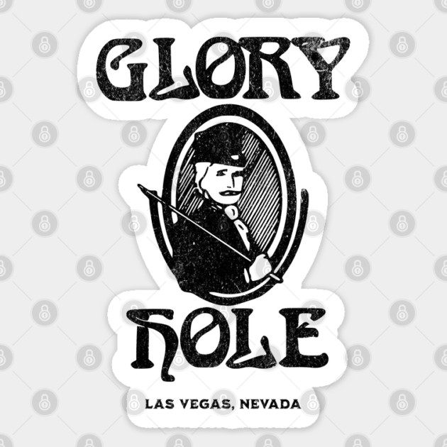 Vintage Matchbook Glory Hole Restaurant Las Vegas Nevada Sticker by Yesteeyear