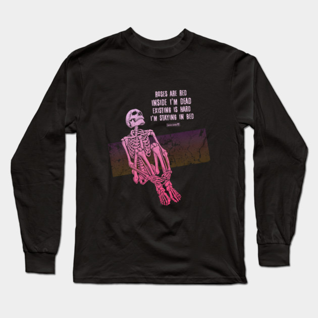 Life is Hard. Long Sleeve T-Shirt by Tommy Devoid