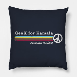 Gen X for Kamala, Harris for President Pillow