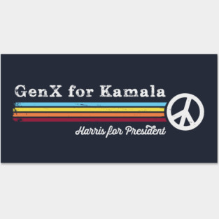 Gen X for Kamala, Harris for President Posters and Art