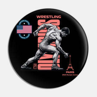PARIS - Team USA - OLYMPICS 2024 - WRESTLING - 1 Pin