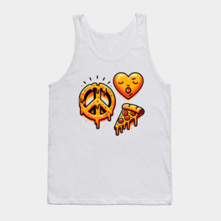 Peace, Pizza, Love Tank Top