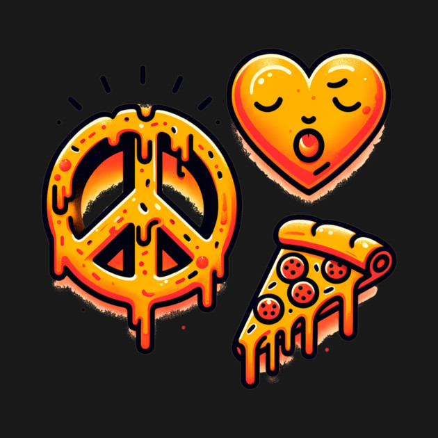 Peace, Pizza, Love by logiamerch