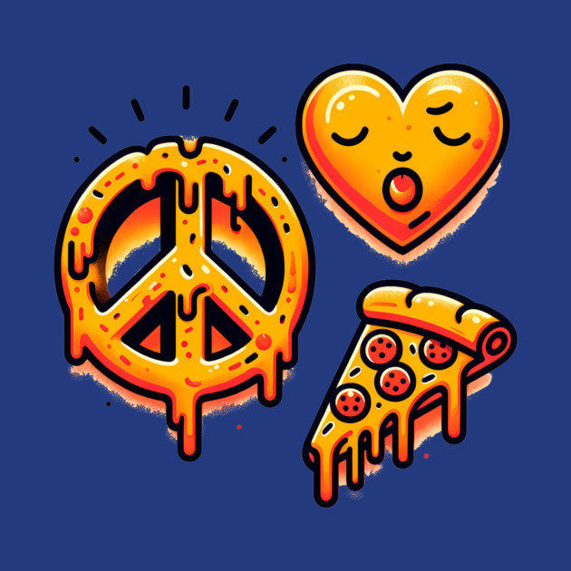 Peace, Pizza, Love by logiamerch