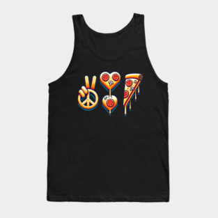 Peace, Pizza, Love Tank Top