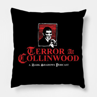 Terror at Collinwood - Barnabas Collins 1 - Best for Dark Shirts - Designed by Eric Marshall - Pillow