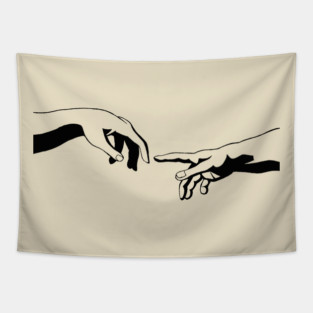 creation of adam Tapestry