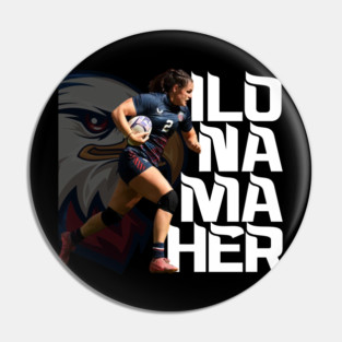 ILONA MAHER - US RUGBY Pin