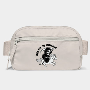 Grim Reaper Riding Unicorn Death Is Coming Sarcasm Bag