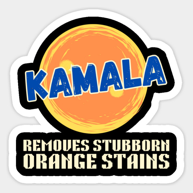 Kamala Removes Orange Stains Sticker by The WYLD Tribe