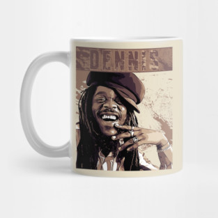 Dennis Brown // Brown vintage Mug
