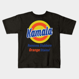 Kamala Harris 2024 Removes Stubborn Orange Stains Kids T-Shirt