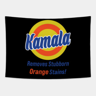 Kamala Harris 2024 Removes Stubborn Orange Stains Tapestry