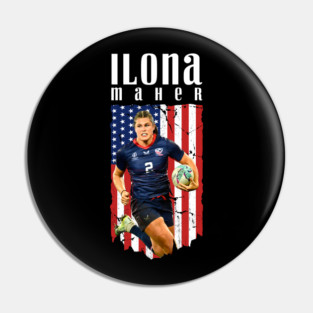 ilona maher / rugby's pro player Pin