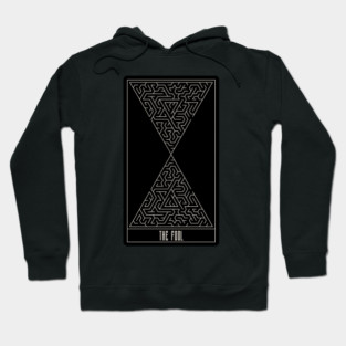 The Fool Tarot Design – Geometric Triangle Maze Minimalist Tarot Art Hoodie