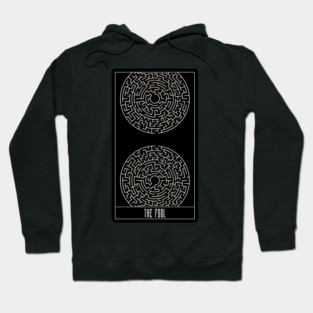 The Fool Tarot Maze Design – Surreal Minimalist Tarot-Inspired Art Hoodie