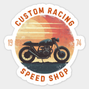 Custom Racing Speed Shop Sticker