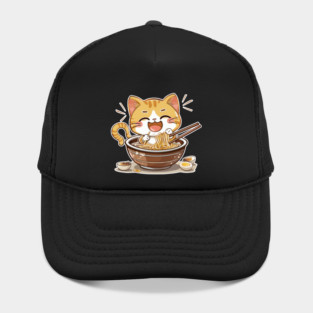 Cute Kawaii Ramen Cat 05 Hat