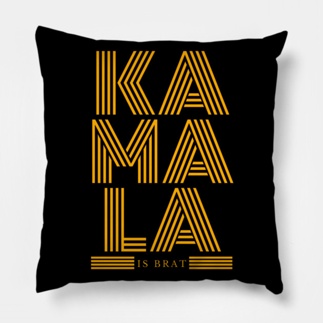 Kamala-Harris-Kamala-Is-Brat Pillow by BlackMeme94
