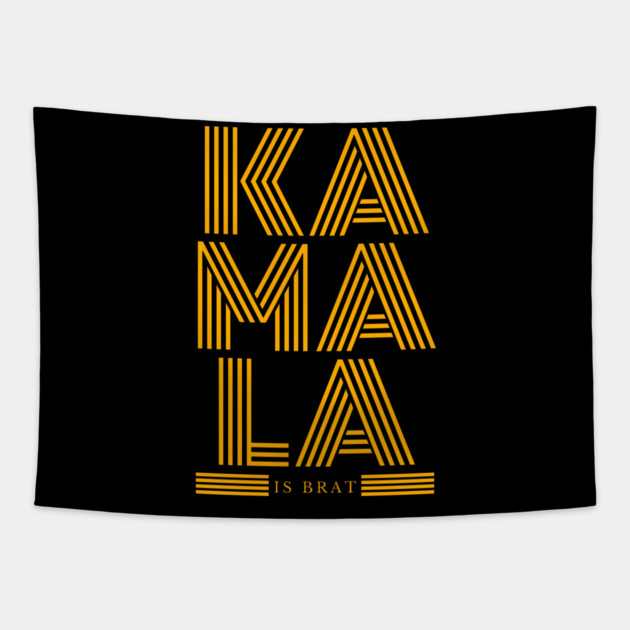 Kamala-Harris-Kamala-Is-Brat Tapestry by BlackMeme94