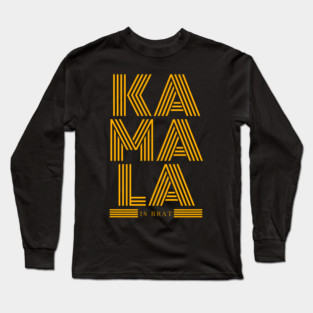 Kamala-Harris-Kamala-Is-Brat Long Sleeve T-Shirt