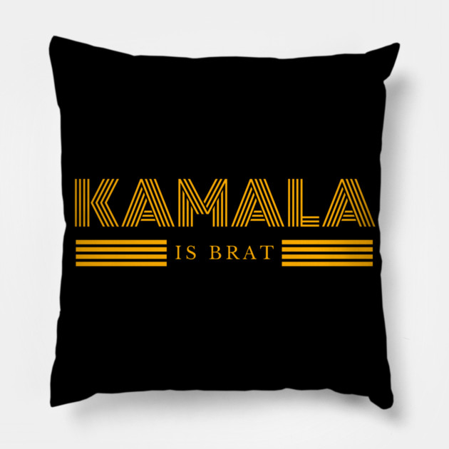 Kamala-Harris-Kamala-Is-Brat Pillow by BlackMeme94