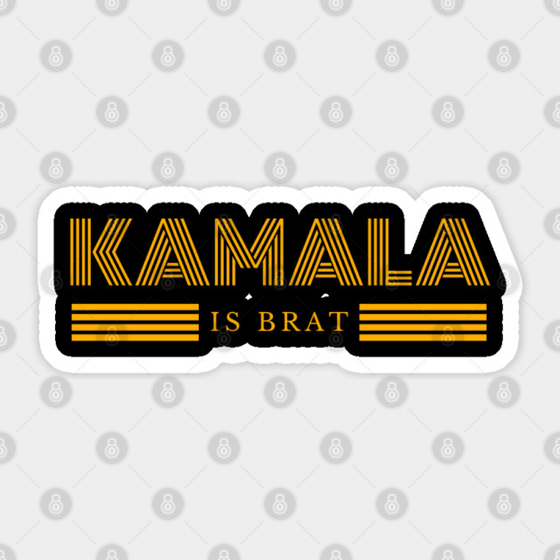 Kamala-Harris-Kamala-Is-Brat Sticker by BlackMeme94