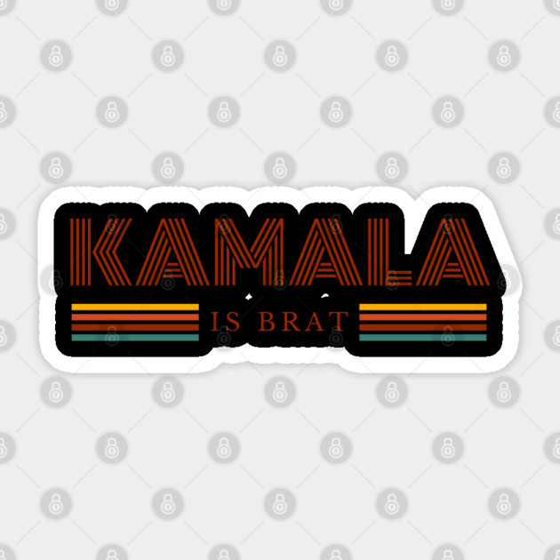 Kamala-Harris-Kamala-Is-Brat Sticker by BlackMeme94
