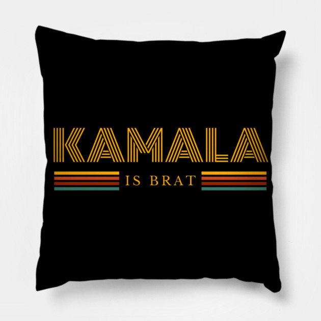 Kamala-Harris-Kamala-Is-Brat Pillow by BlackMeme94