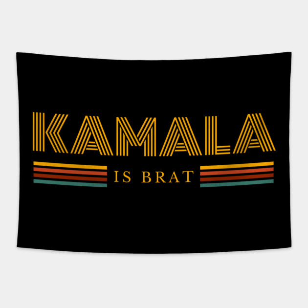 Kamala-Harris-Kamala-Is-Brat Tapestry by BlackMeme94