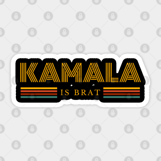 Kamala-Harris-Kamala-Is-Brat Sticker by BlackMeme94