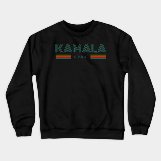 Kamala-Harris-Kamala-Is-Brat Crewneck Sweatshirt by BlackMeme94