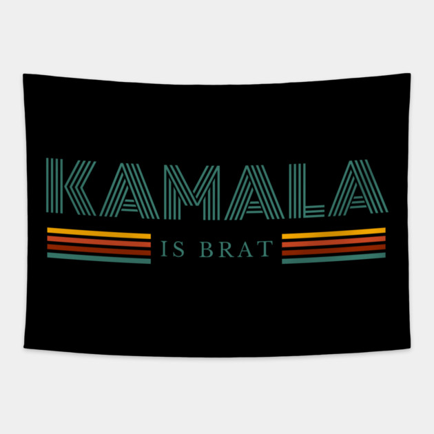 Kamala-Harris-Kamala-Is-Brat Tapestry by BlackMeme94