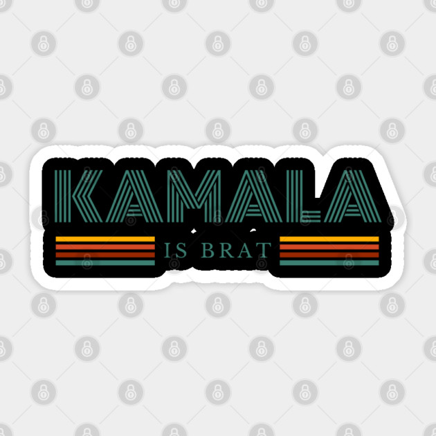 Kamala-Harris-Kamala-Is-Brat Sticker by BlackMeme94
