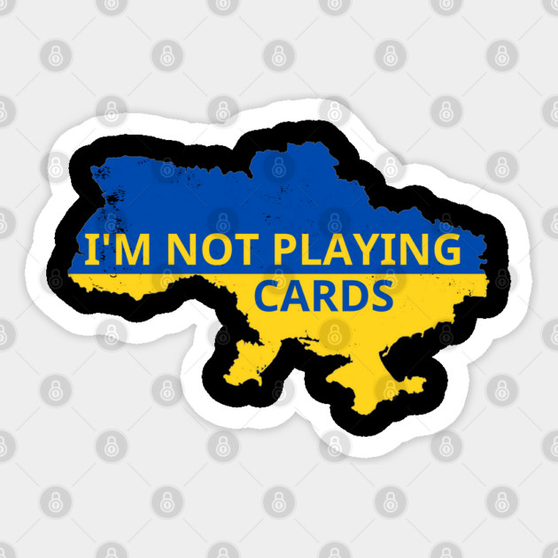 I'm-Not-Playing-Cards Sticker by BlackMeme94