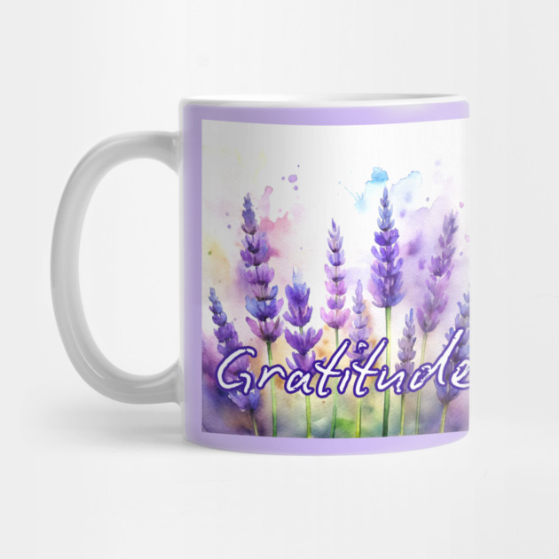 Gratitude Lavender Flowers by DonWillisJrArt